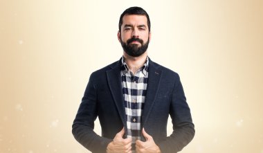 Adam izole arka plan