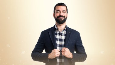 Adam izole arka plan