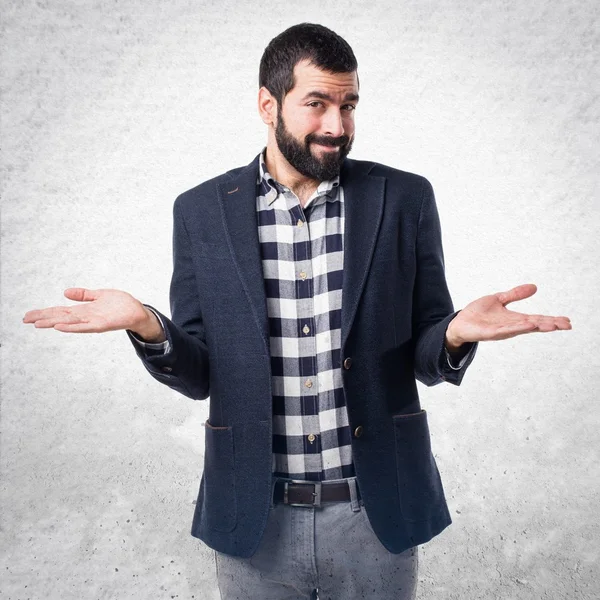 Hombre sobre fondo aislado — Foto de Stock