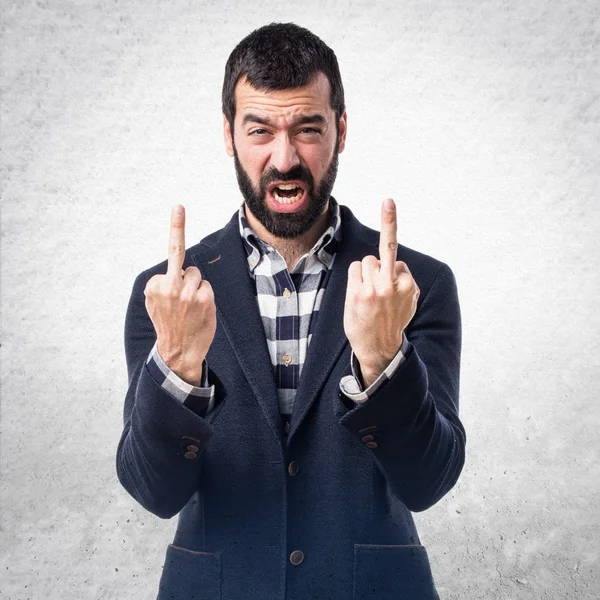 Hombre sobre fondo aislado — Foto de Stock