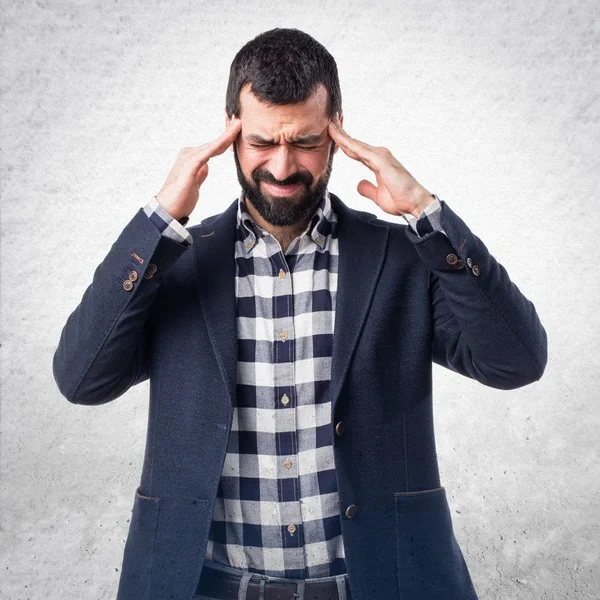 Hombre sobre fondo aislado — Foto de Stock