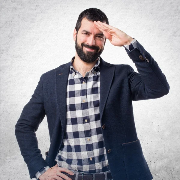 Man over isolated background — Stock Photo, Image