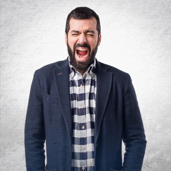 Adam izole arka plan