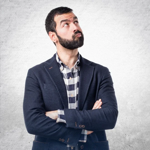 Hombre sobre fondo aislado — Foto de Stock