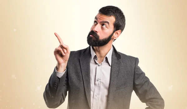 Hombre sobre fondo aislado — Foto de Stock