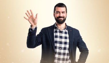 Adam izole arka plan