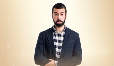 Adam izole arka plan