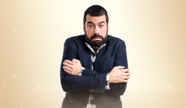 Adam izole arka plan