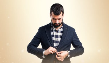 Adam izole arka plan