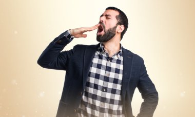 Adam izole arka plan