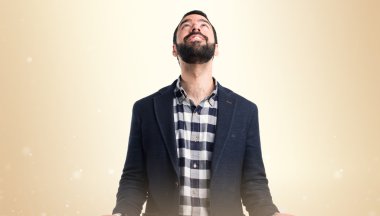 Adam izole arka plan