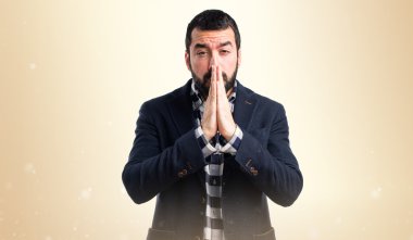 Adam izole arka plan