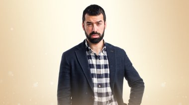 Adam izole arka plan