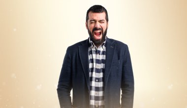 Adam izole arka plan