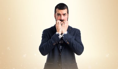 Adam izole arka plan