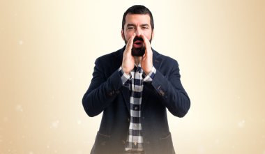 Adam izole arka plan