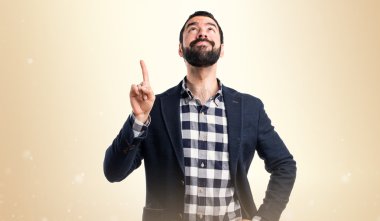 Adam izole arka plan