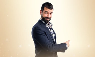 Adam izole arka plan