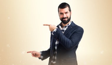 Adam izole arka plan