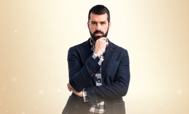 Adam izole arka plan