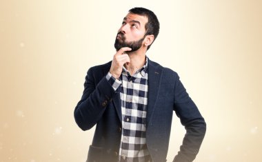 Adam izole arka plan