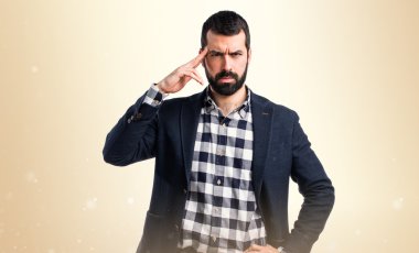 Adam izole arka plan