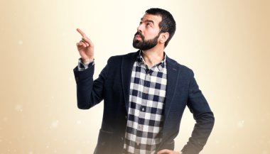 Adam izole arka plan