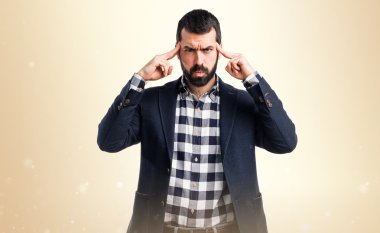 Adam izole arka plan