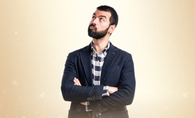 Adam izole arka plan