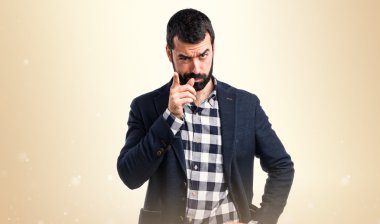 Adam izole arka plan