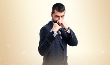 Adam izole arka plan