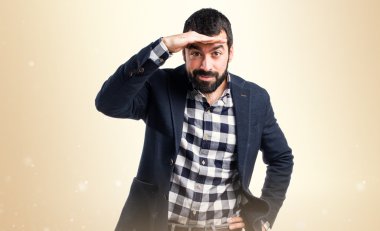 Adam izole arka plan