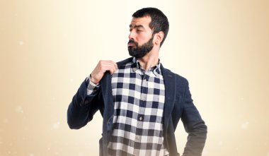 Adam izole arka plan