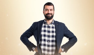 Adam izole arka plan