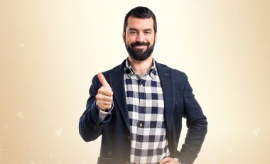 Adam izole arka plan