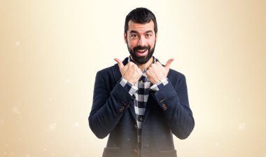 Adam izole arka plan