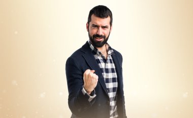 Adam izole arka plan