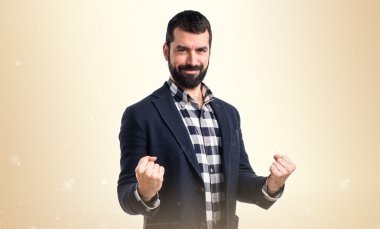 Adam izole arka plan