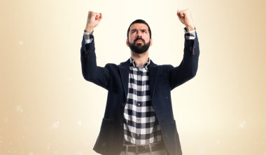 Adam izole arka plan