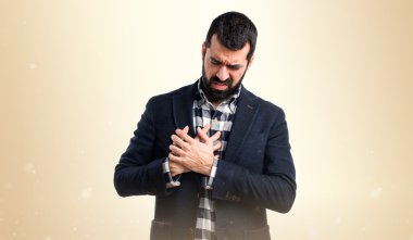 Adam izole arka plan