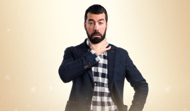 Adam izole arka plan