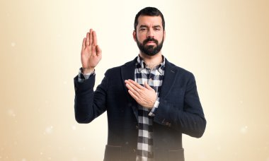 Adam izole arka plan