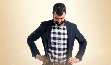 Adam izole arka plan