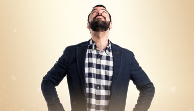 Adam izole arka plan