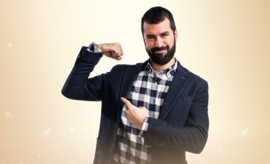 Adam izole arka plan