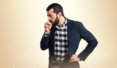 Adam izole arka plan