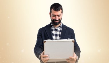 Adam izole arka plan