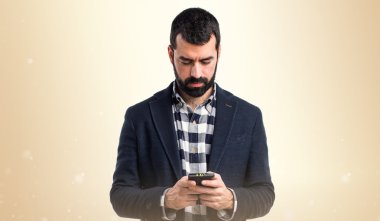 Adam izole arka plan