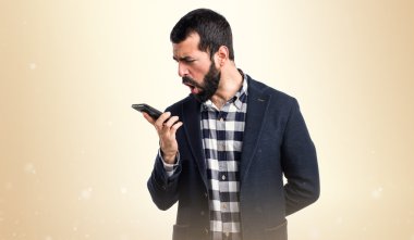 Adam izole arka plan