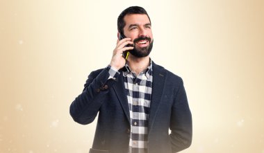 Adam izole arka plan